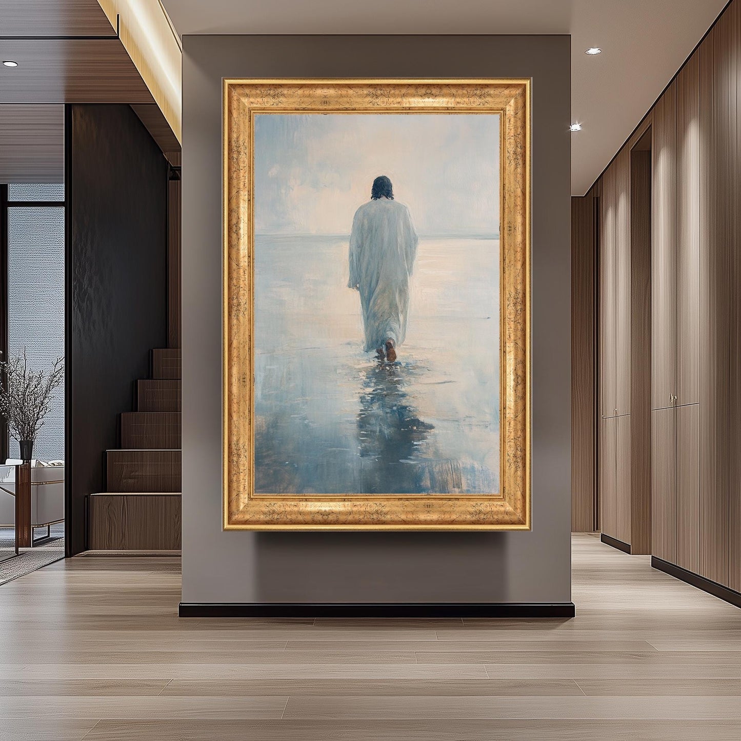 Jesus Walking on Water Print: Impressionist Christian Home Decor
