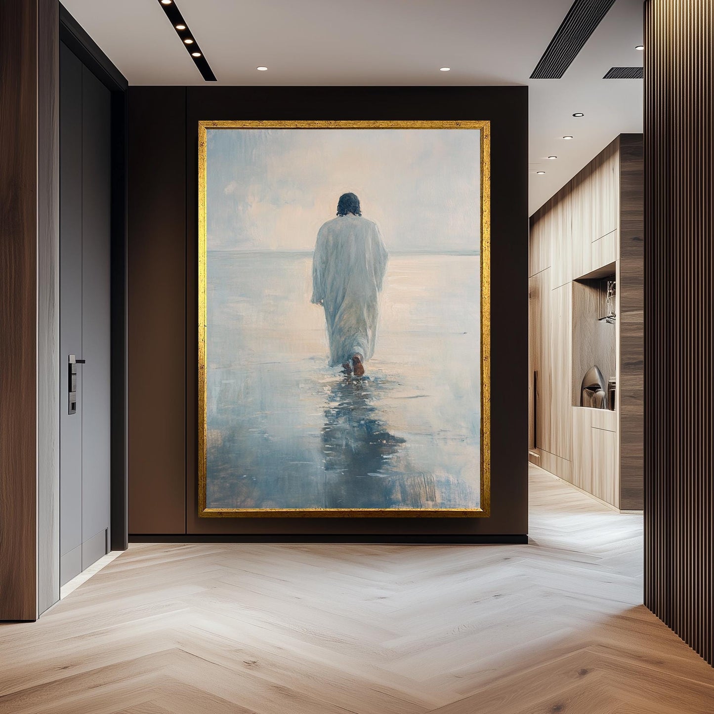 Jesus Walking on Water Print: Impressionist Christian Home Decor