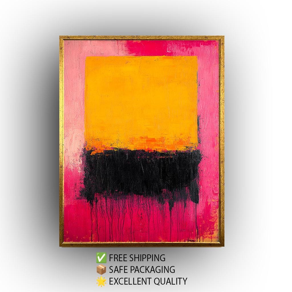 Rothko Style Color Field Canvas Print: Abstract Expressionist Wall Art