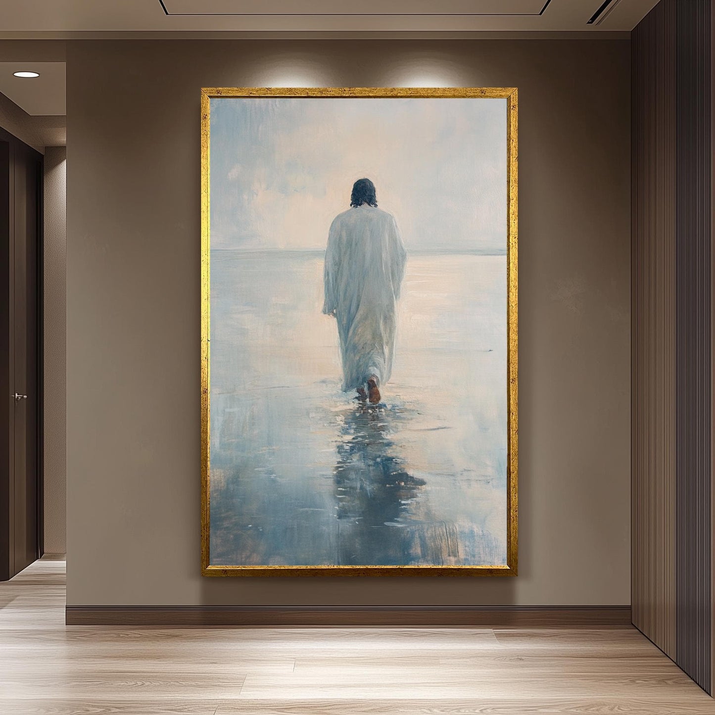 Jesus Walking on Water Print: Impressionist Christian Home Decor