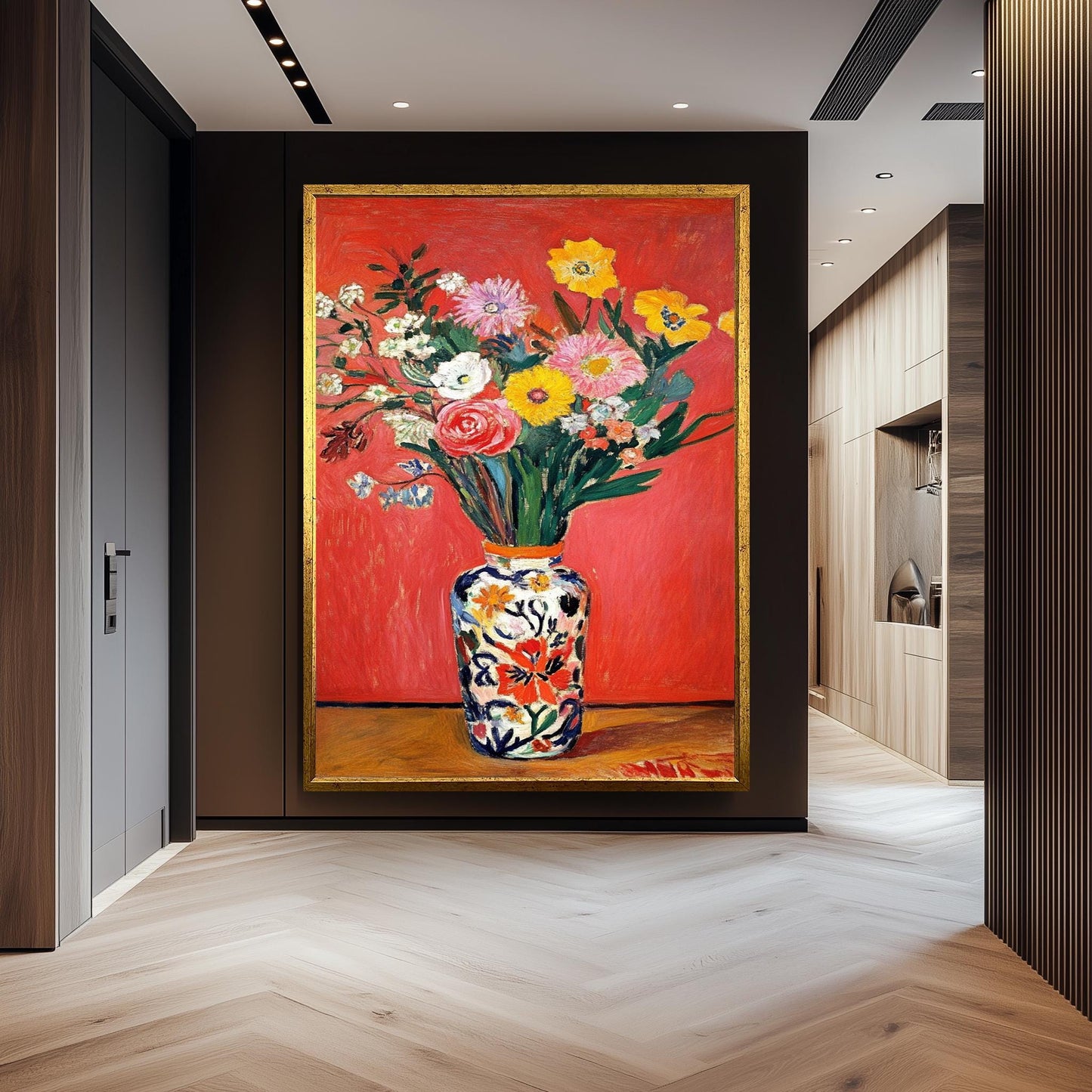 Matisse Style Floral Print: Wildflower Still Life Painting