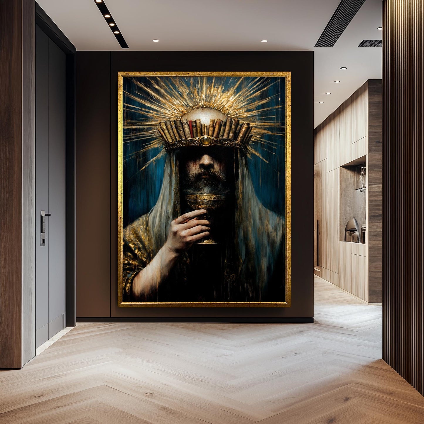 Surreal Gothic Wall Art, Surreal Portrait Art, King Portrait Wall Art , Mysterious Royal Portrait, Royal Portrait Wall Art, King Print