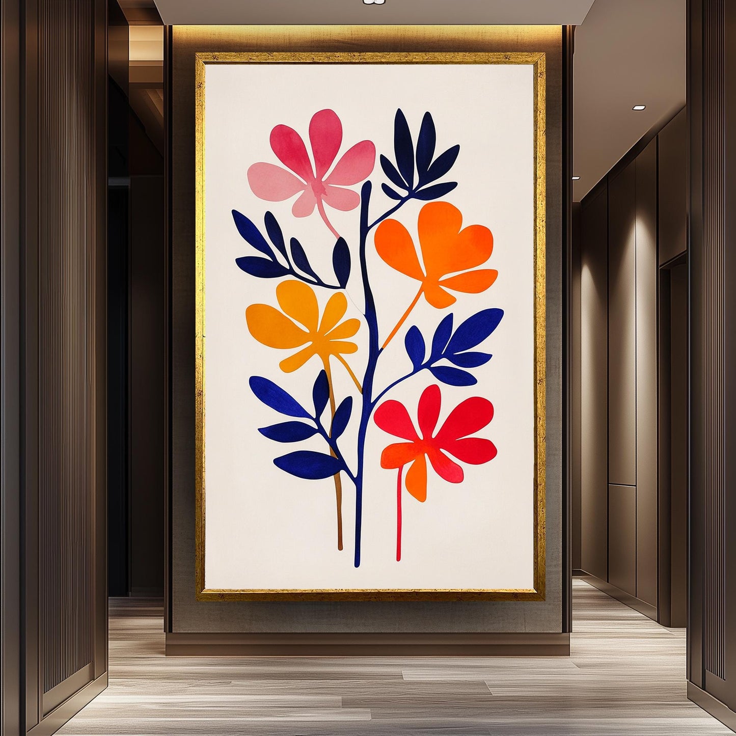 Matisse Floral Canvas Print: Abstract Botanical Art
