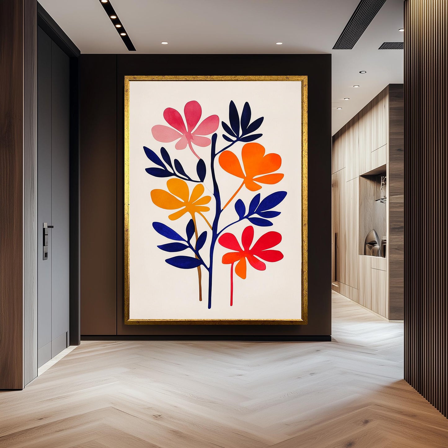 Matisse Floral Canvas Print: Abstract Botanical Art