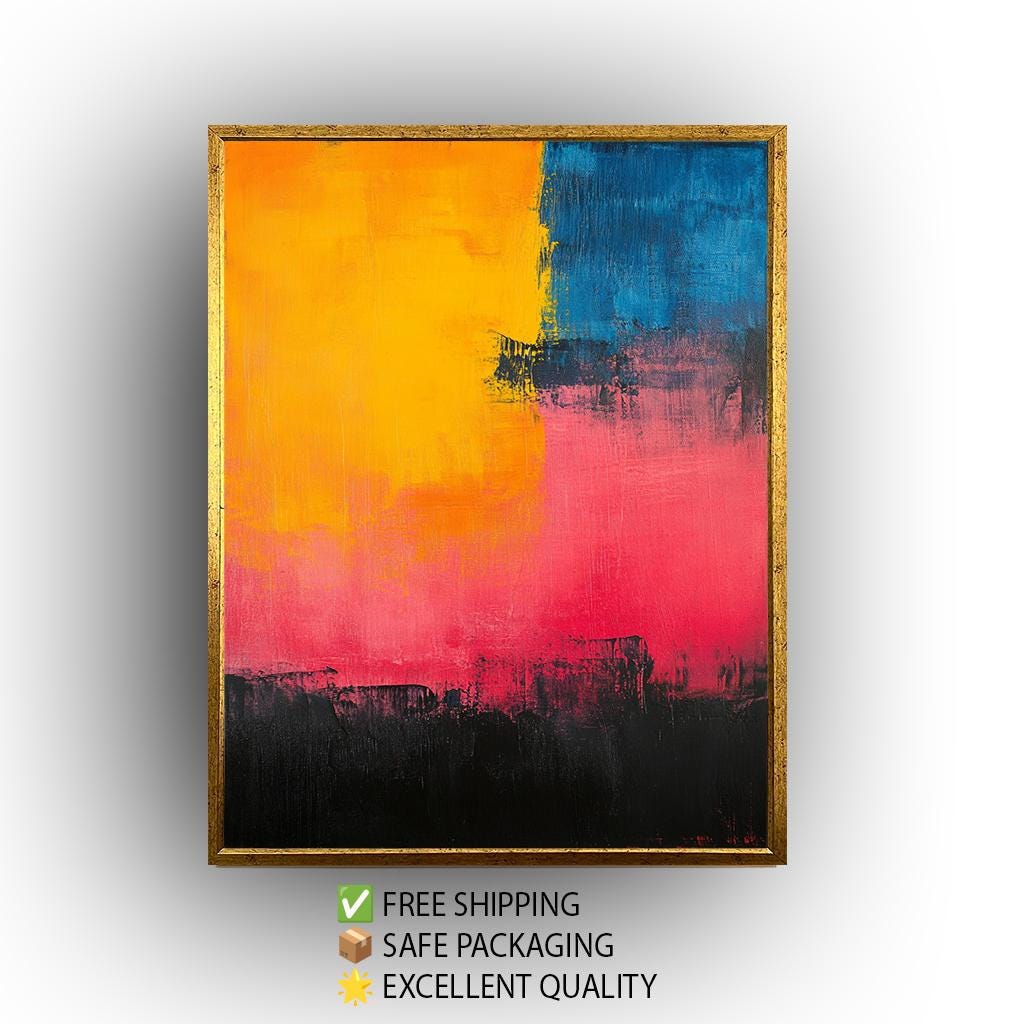 Rothko Inspired Color Field Canvas Print: Modern Abstract Art