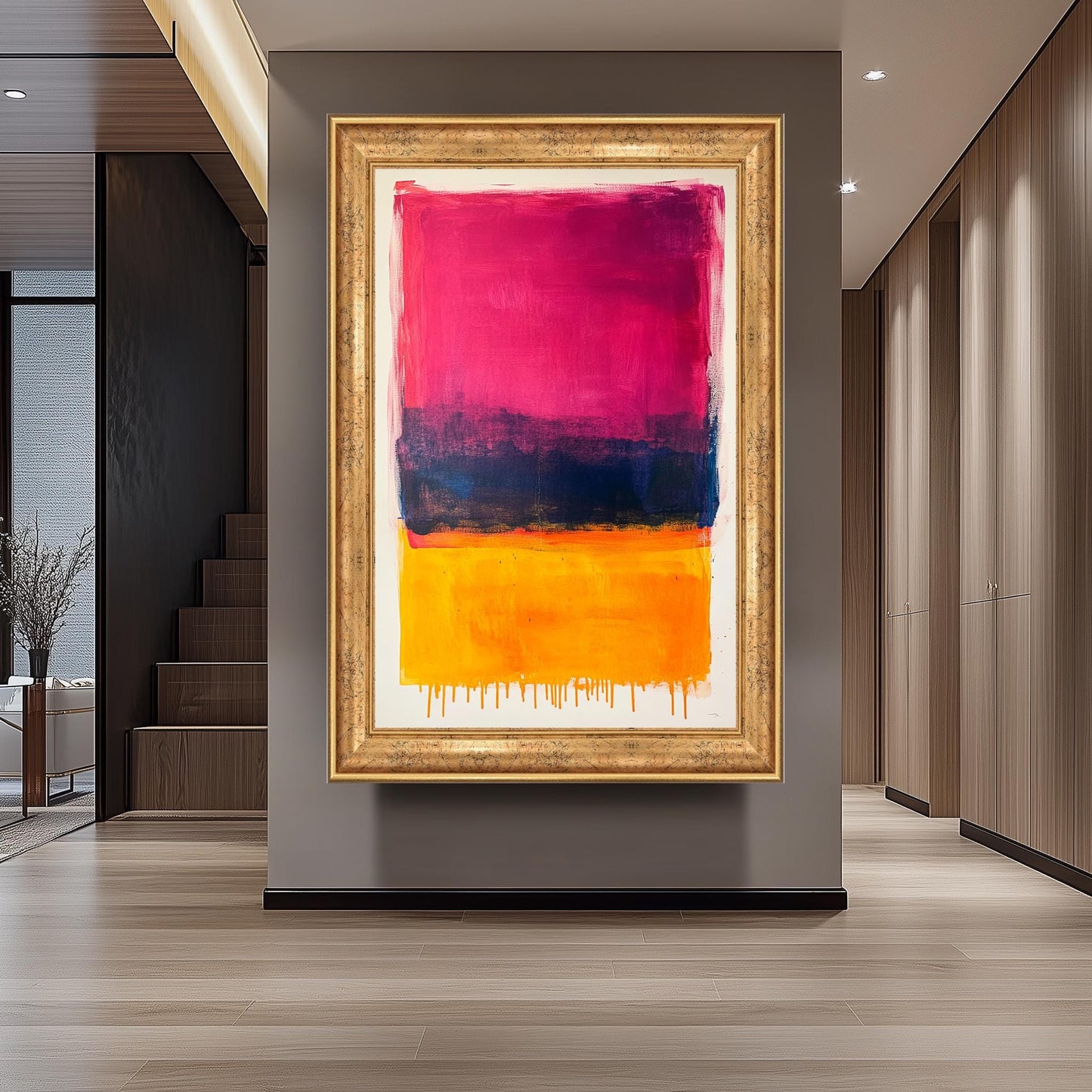 Rothko Inspired Color Field Canvas Print: Modern Abstract Wall Art