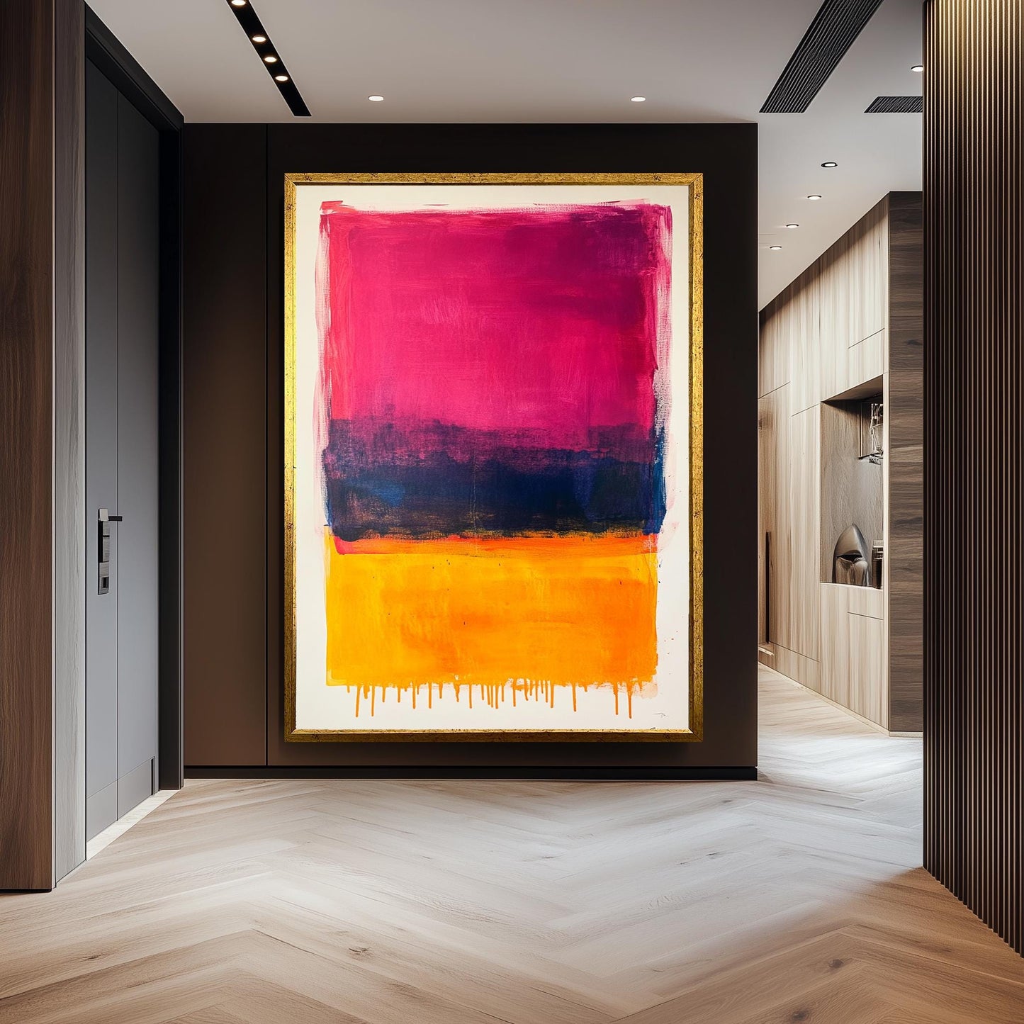 Rothko Inspired Color Field Canvas Print: Modern Abstract Wall Art