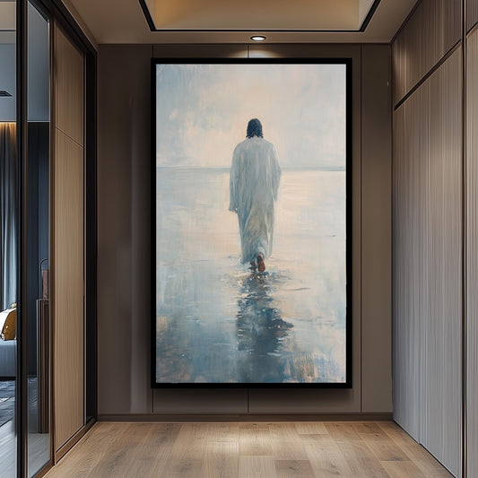 Jesus Walking on Water Print: Impressionist Christian Home Decor