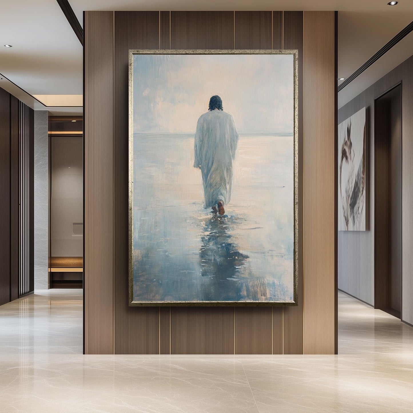 Jesus Walking on Water Print: Impressionist Christian Home Decor