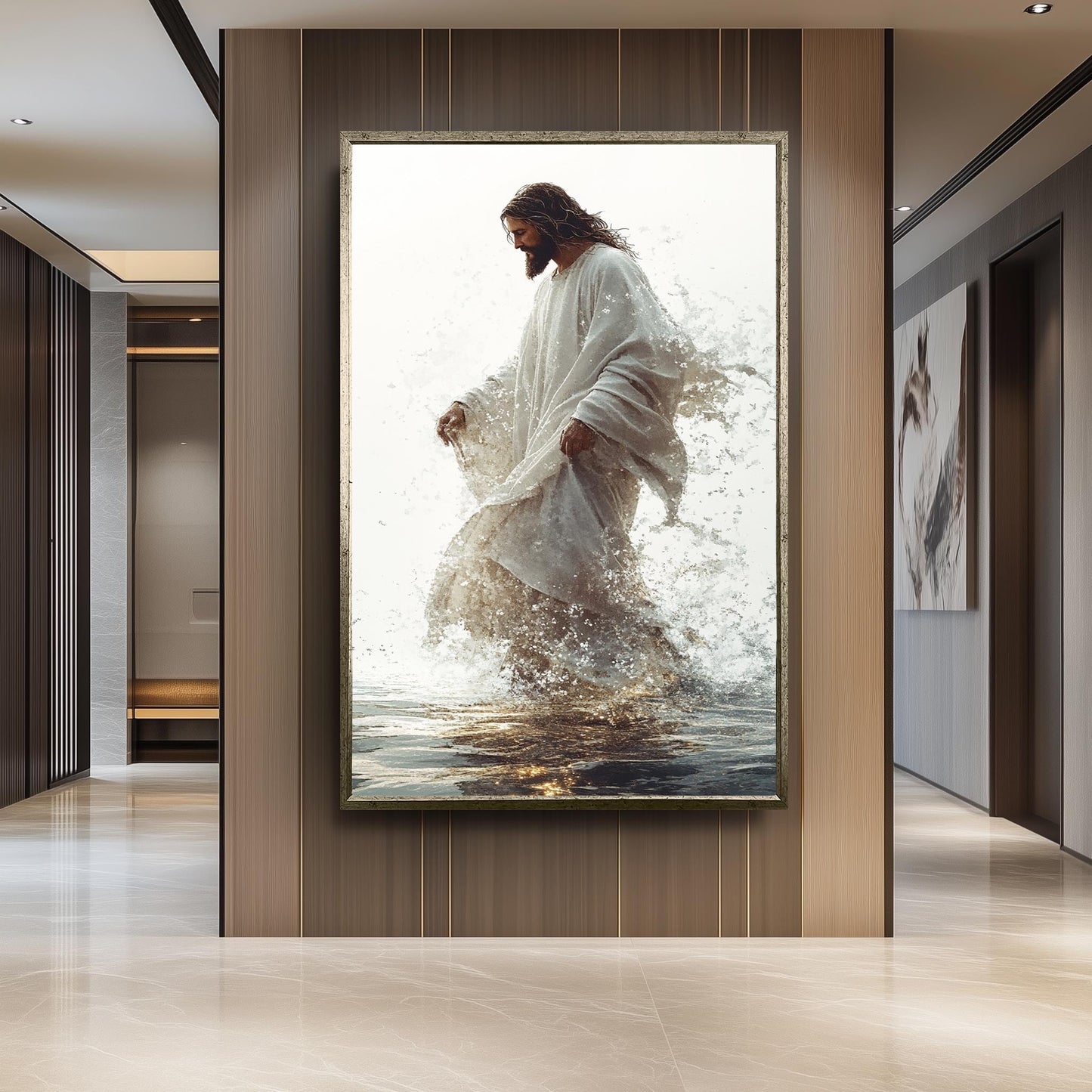 Jesus Walking on Water Canvas Print: Christian Home Decor