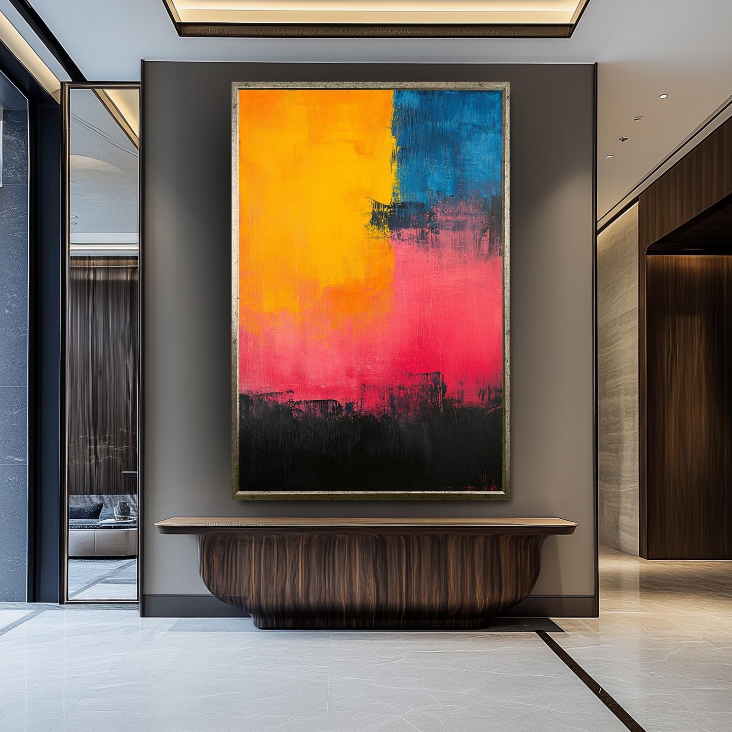 Rothko Inspired Color Field Canvas Print: Modern Abstract Art