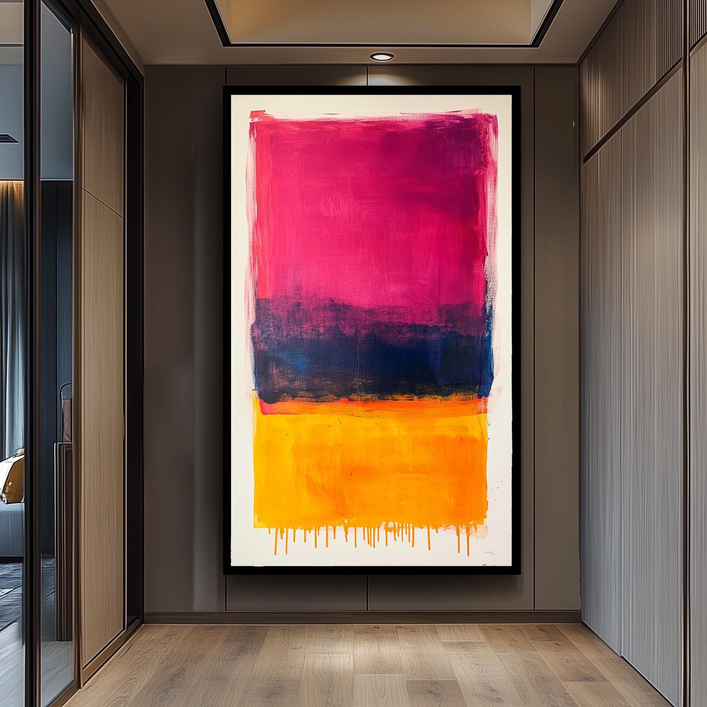 Rothko Inspired Color Field Canvas Print: Modern Abstract Wall Art