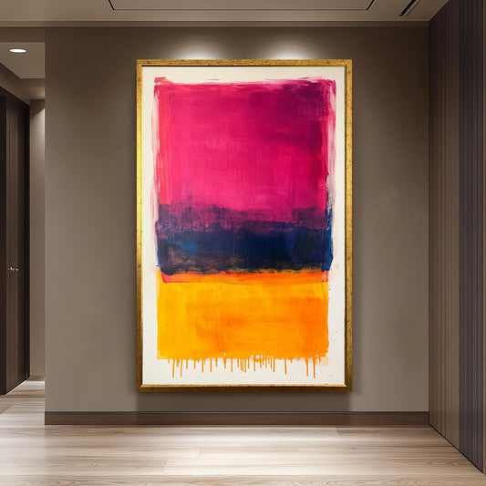 Rothko Inspired Color Field Canvas Print: Modern Abstract Wall Art