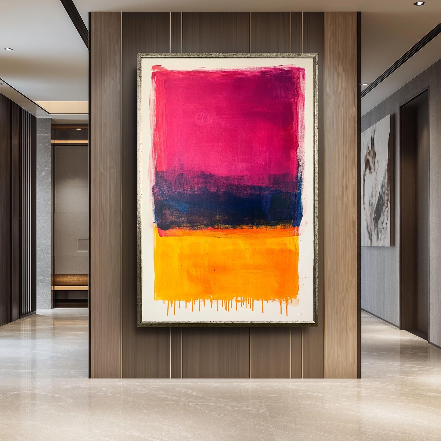 Rothko Inspired Color Field Canvas Print: Modern Abstract Wall Art