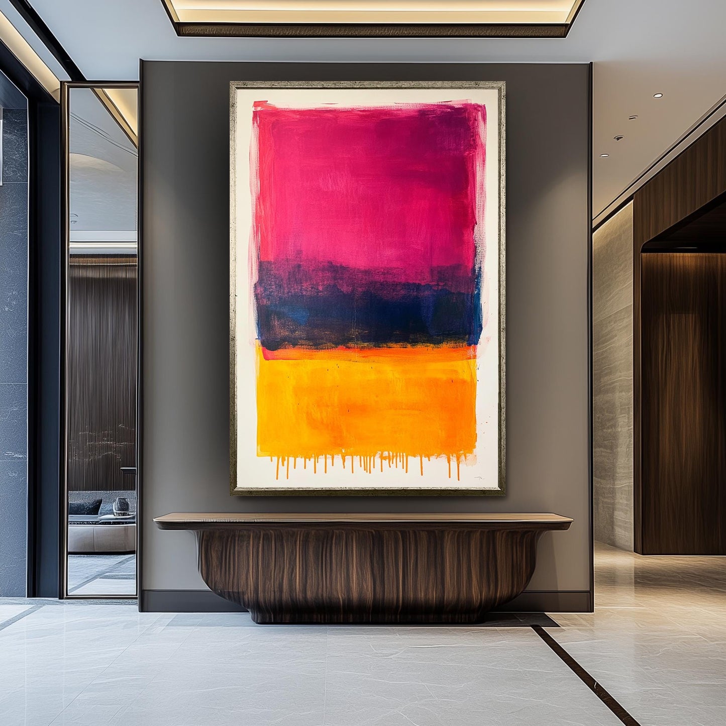 Rothko Inspired Color Field Canvas Print: Modern Abstract Wall Art