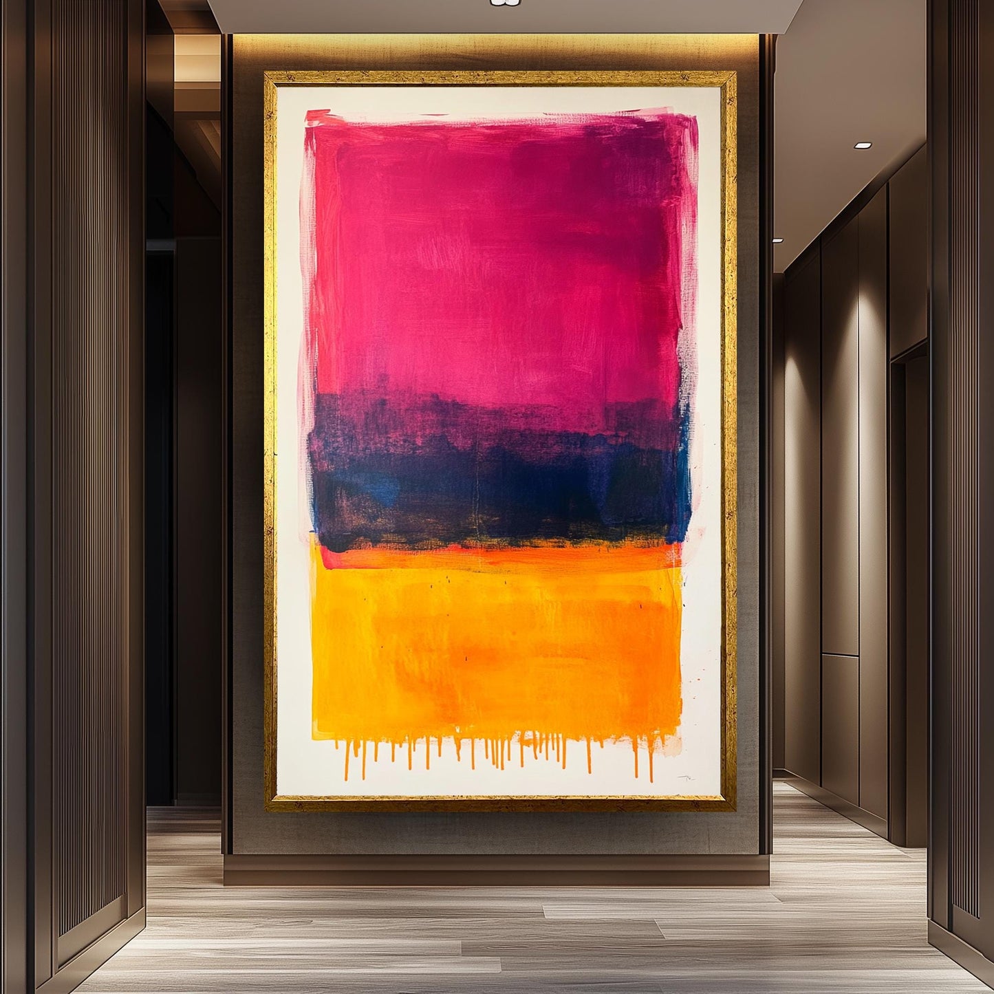 Rothko Inspired Color Field Canvas Print: Modern Abstract Wall Art