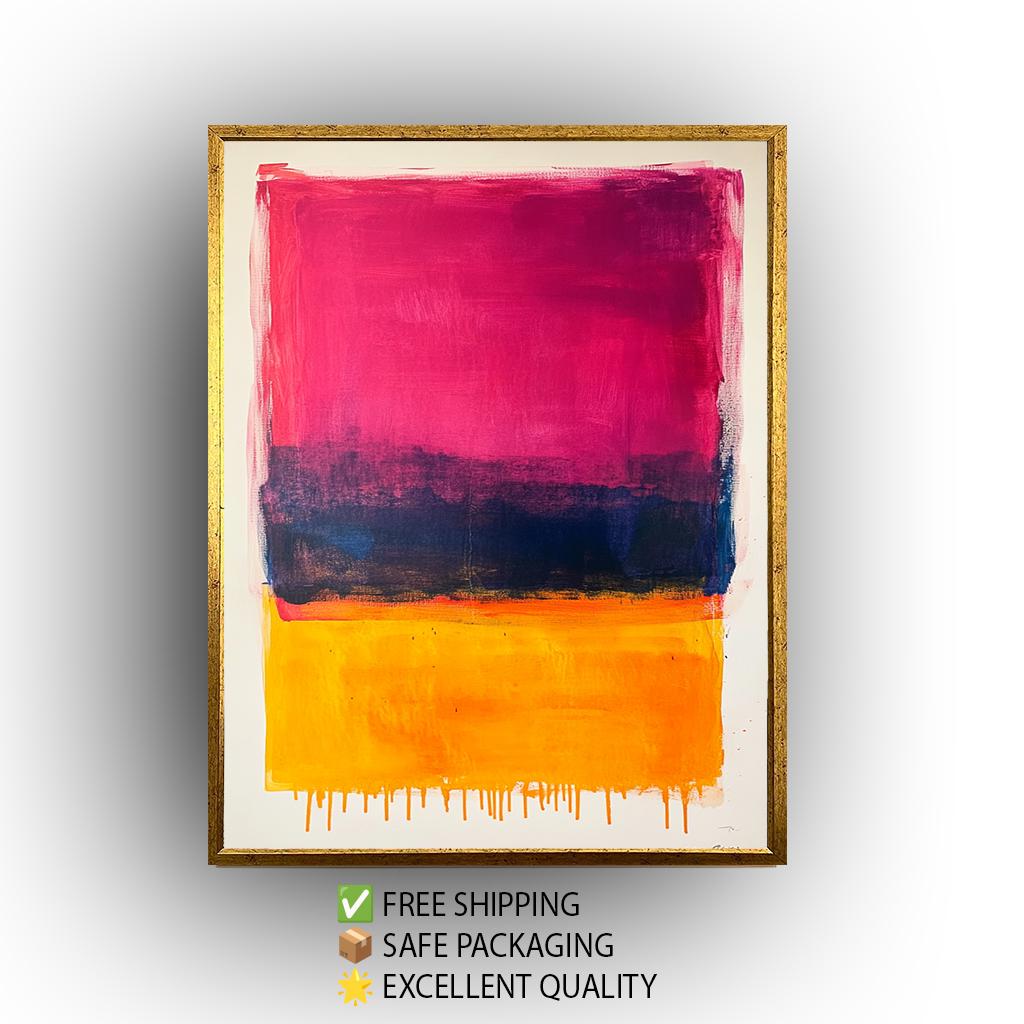 Rothko Inspired Color Field Canvas Print: Modern Abstract Wall Art