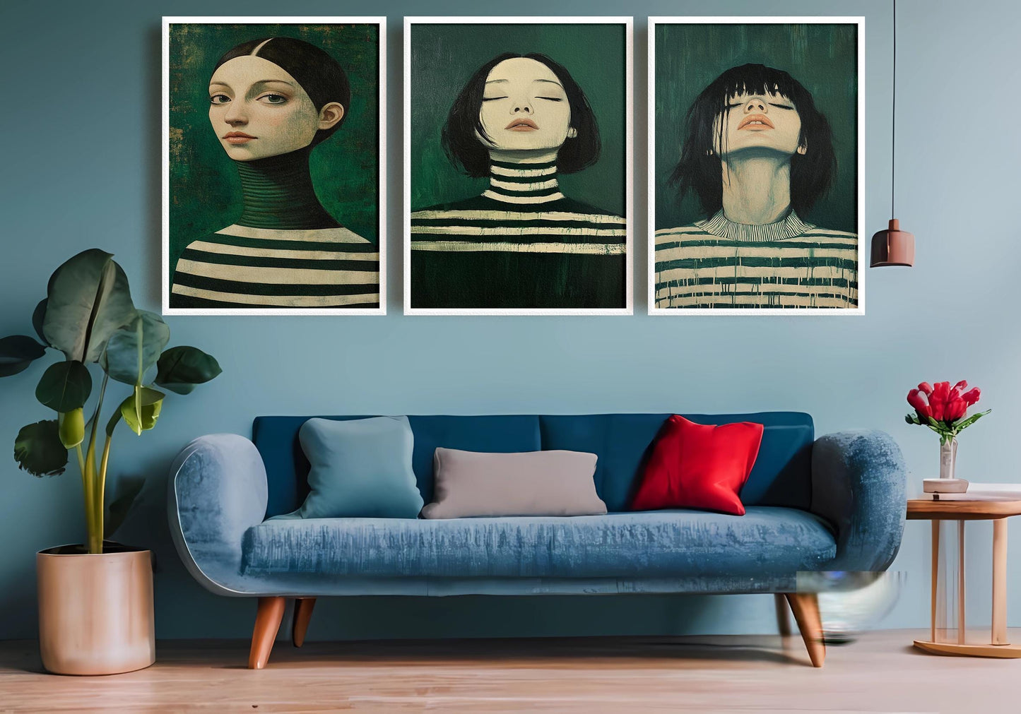 Mystic Queen Art Set: Gothic Surrealist Female Portrait Prints