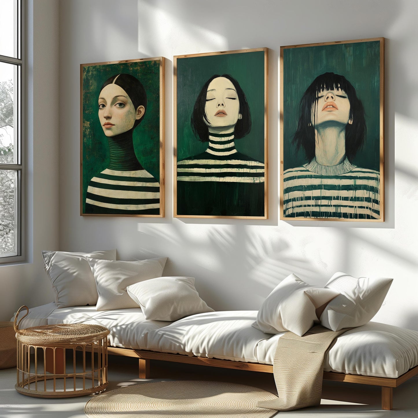 Mystic Queen Art Set: Gothic Surrealist Female Portrait Prints
