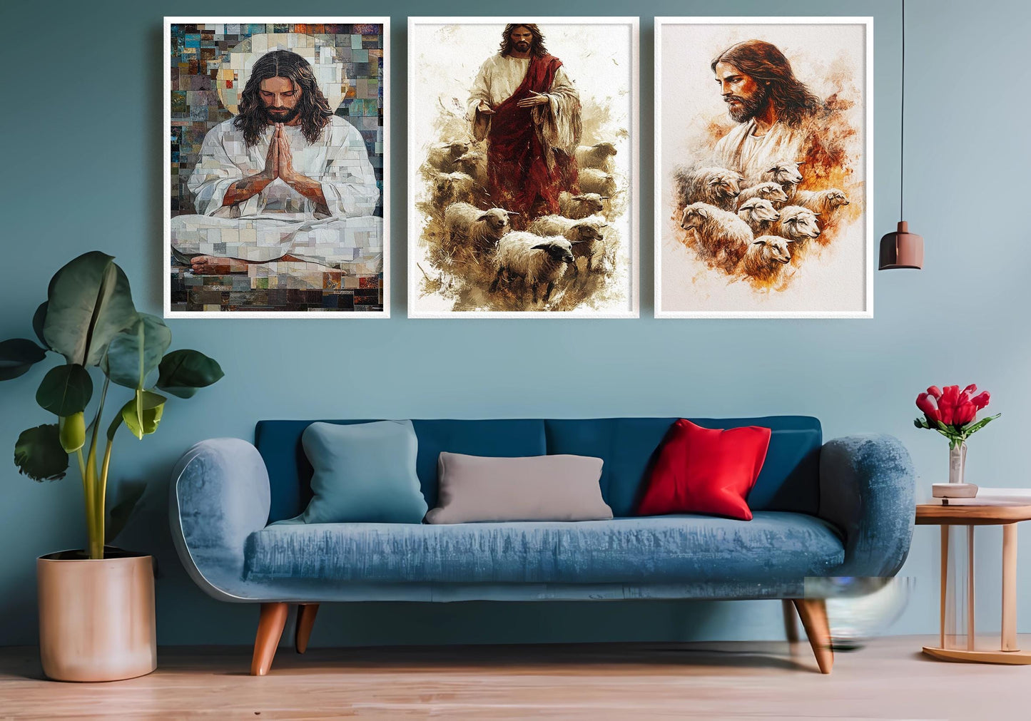 Good Shepherd Canvas Print Set: Christian Home Decor