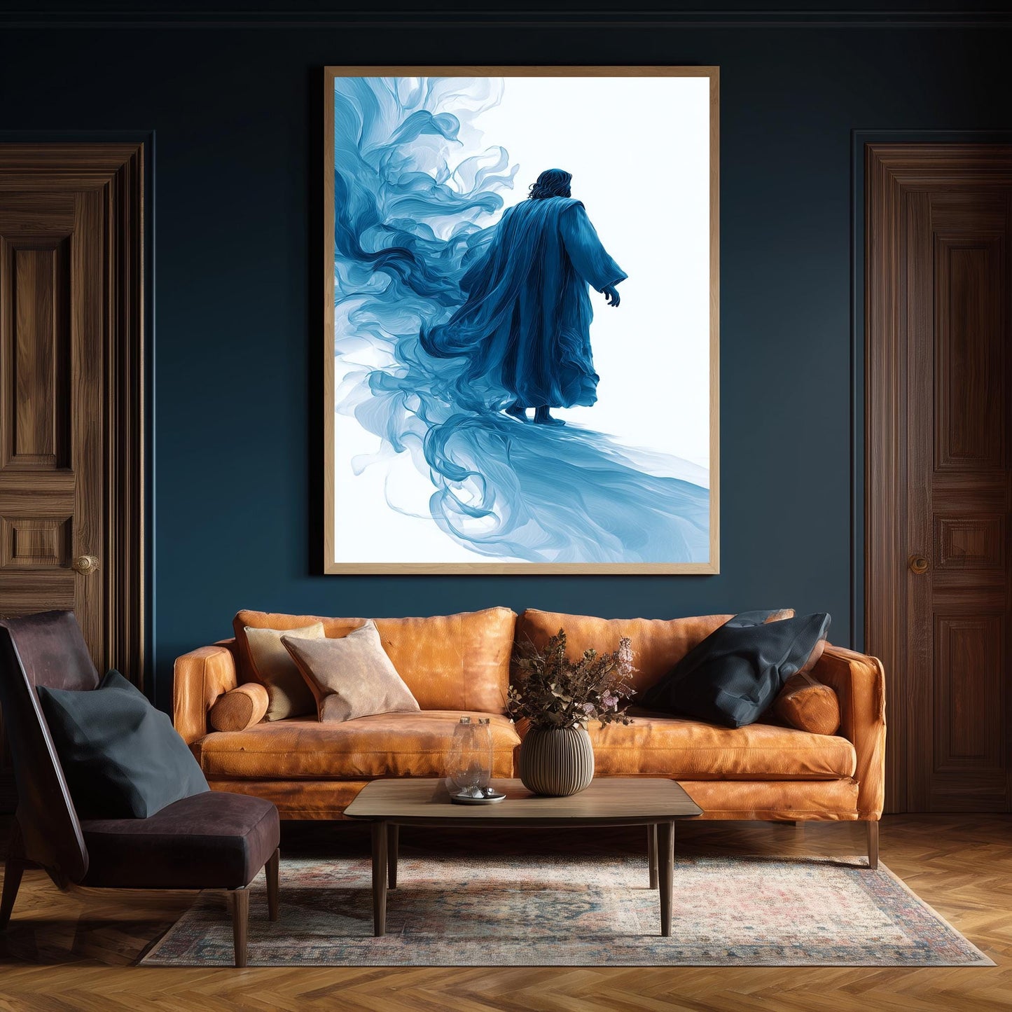 Surreal Jesus Canvas Print: Abstract Christian Wall Art