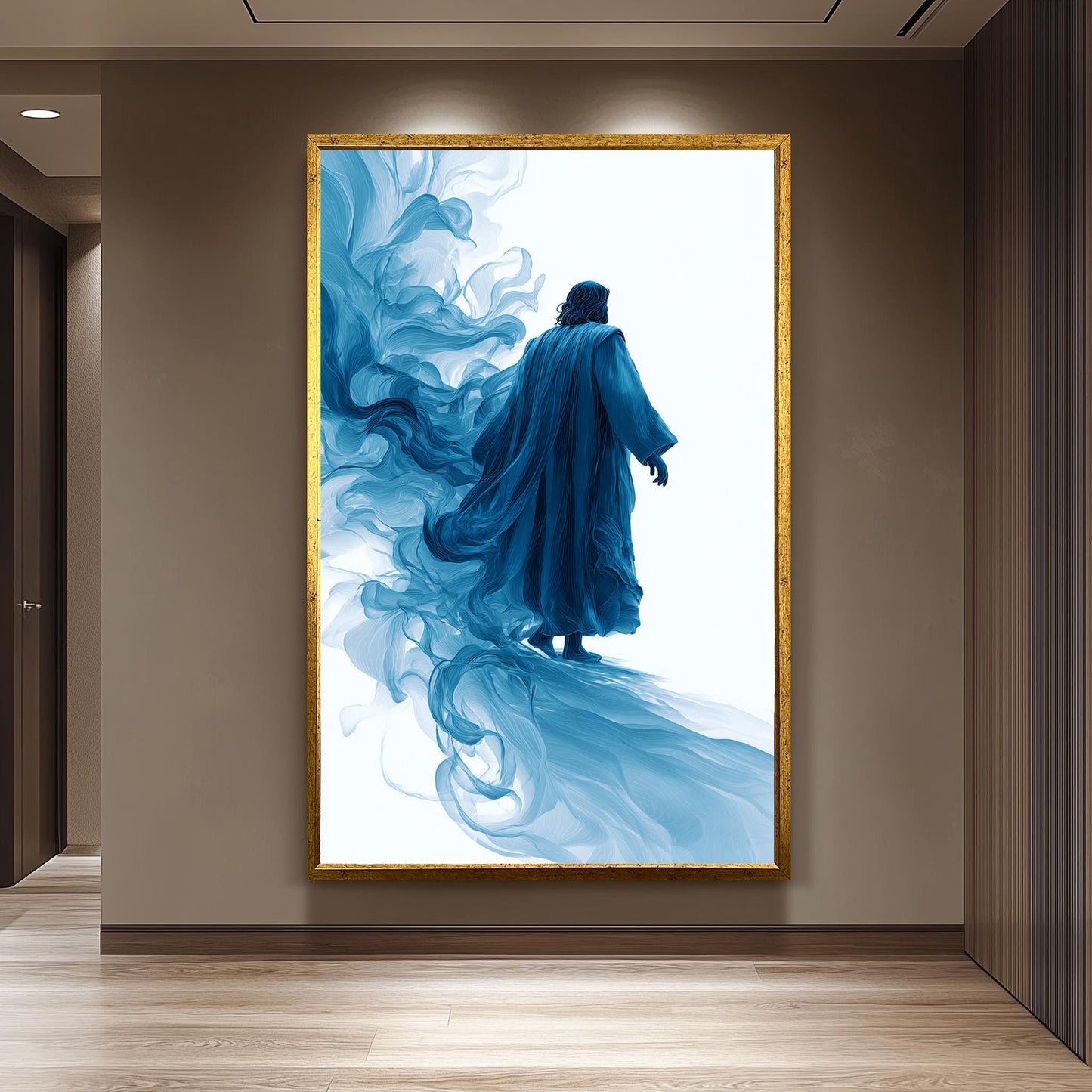 Surreal Jesus Canvas Print: Abstract Christian Wall Art