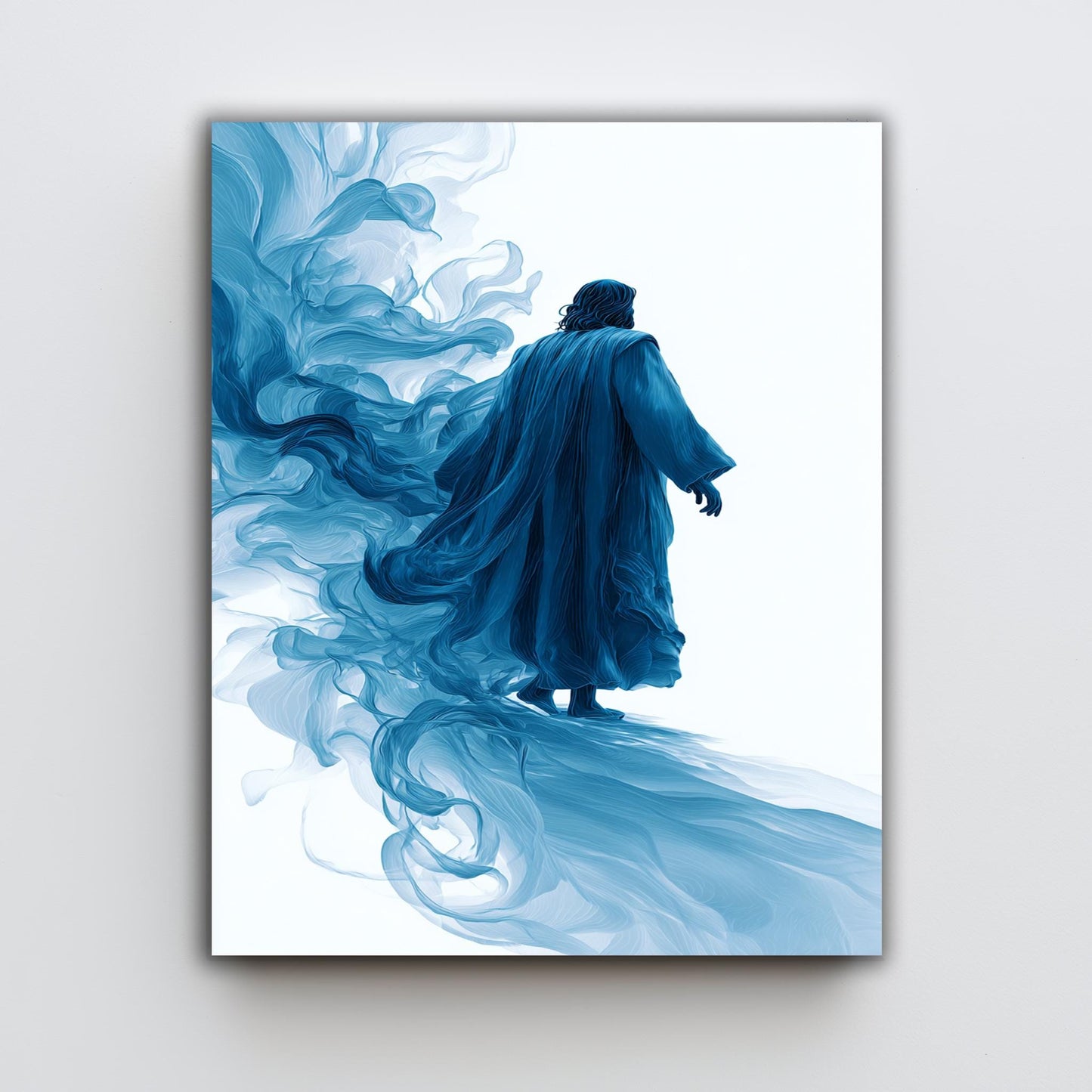 Surreal Jesus Canvas Print: Abstract Christian Wall Art