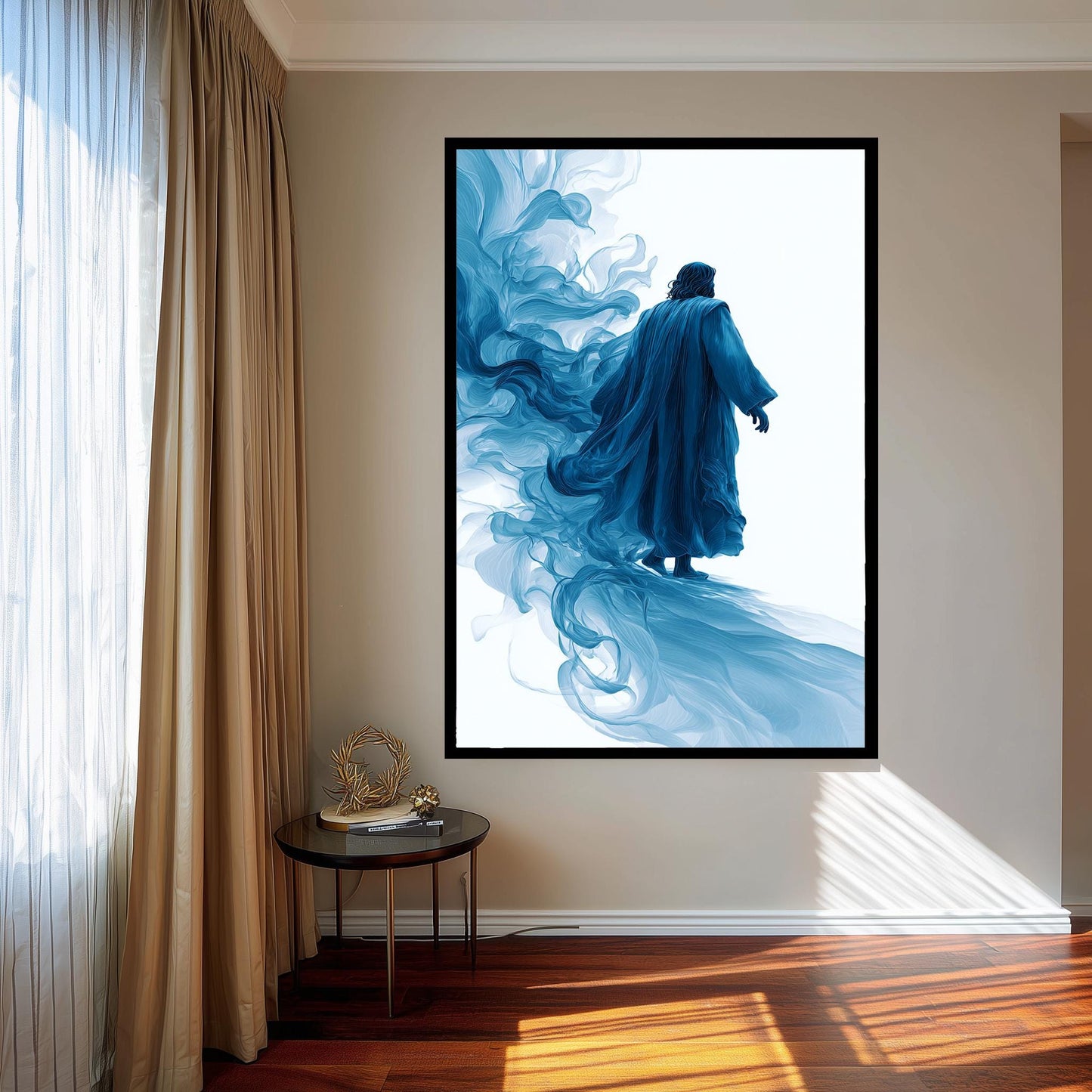 Surreal Jesus Canvas Print: Abstract Christian Wall Art
